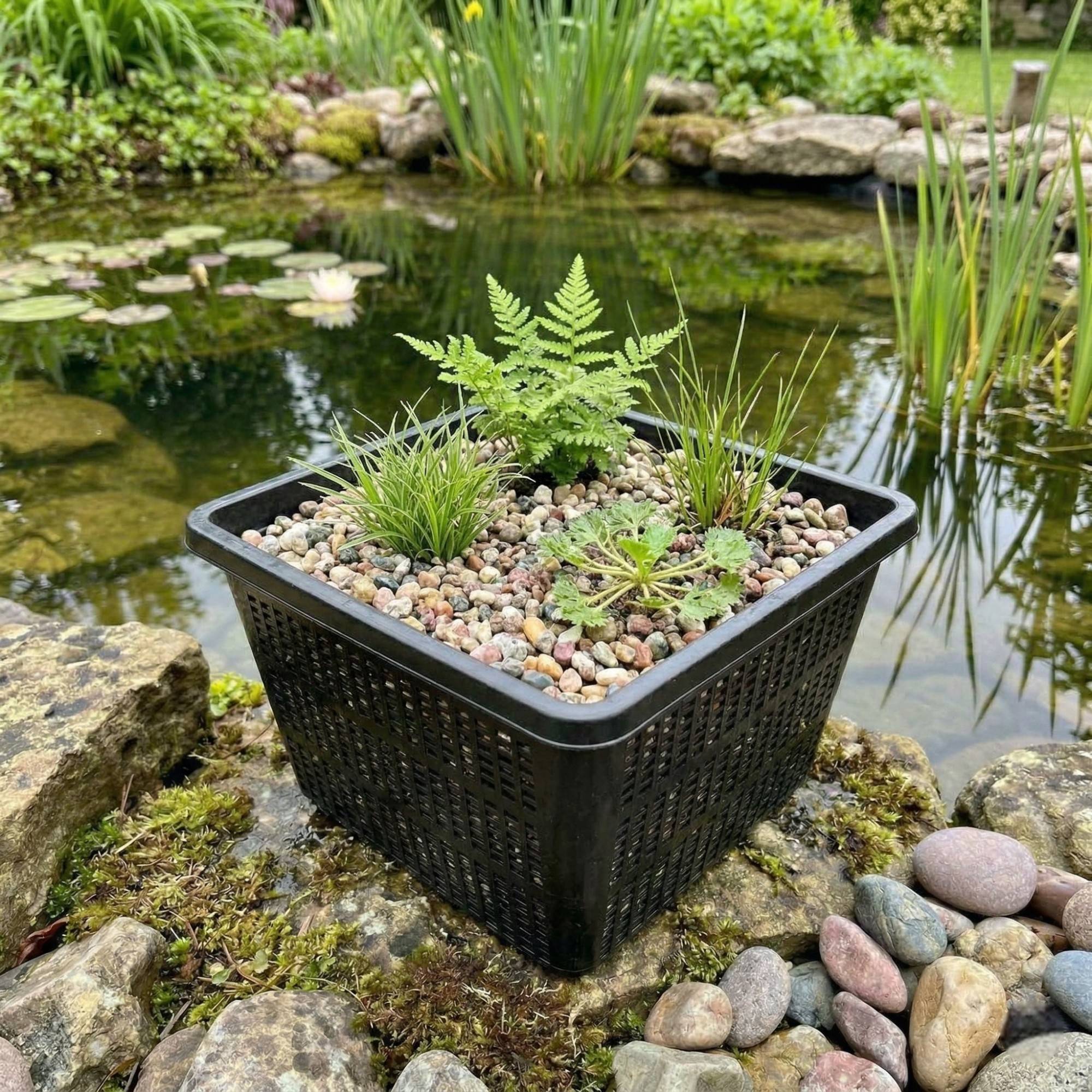 0 - Panier Bassin - 5 pièces 19x19x10 cm - Paniers Carrés - Image 3