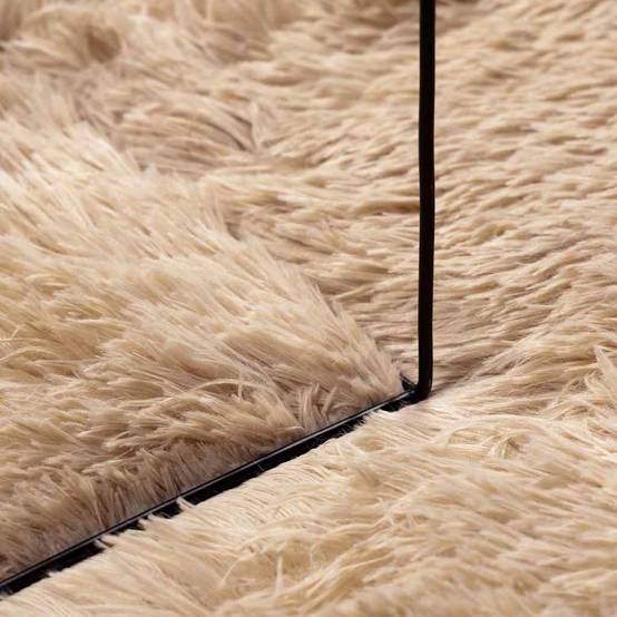 TapisRond Grand Format en Polyester Doux et Confortable pour Salon Beige 200x200 cm – ComfortXL Outdoor Living - Image 7