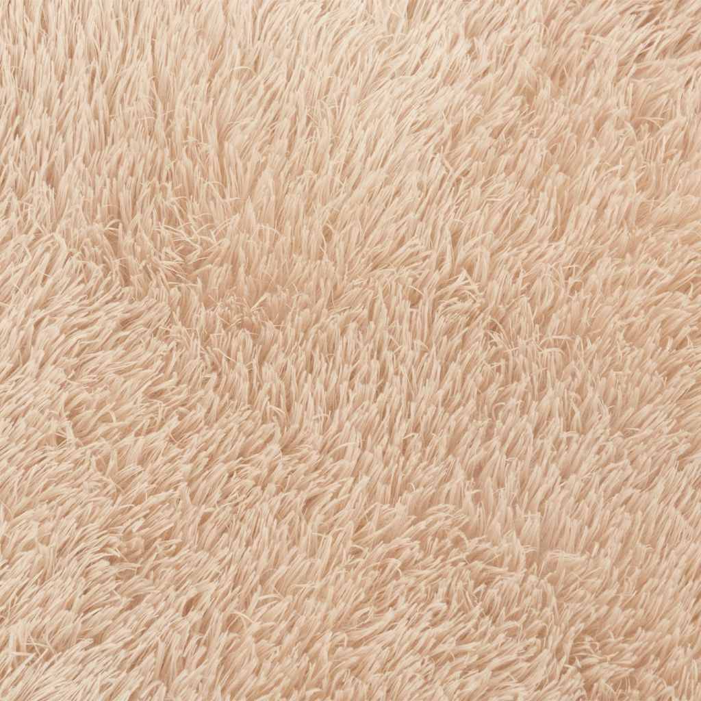 TapisRond Grand Format en Polyester Doux et Confortable pour Salon Beige 200x200 cm – ComfortXL Outdoor Living - Image 9