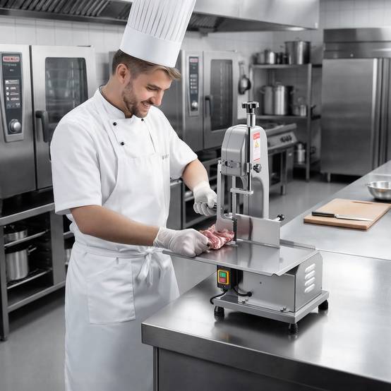 VEVOR Scie à os électrique 650W, table 415x483mm, coupe max 110mm, pour viande/ os congelés. - Image 8