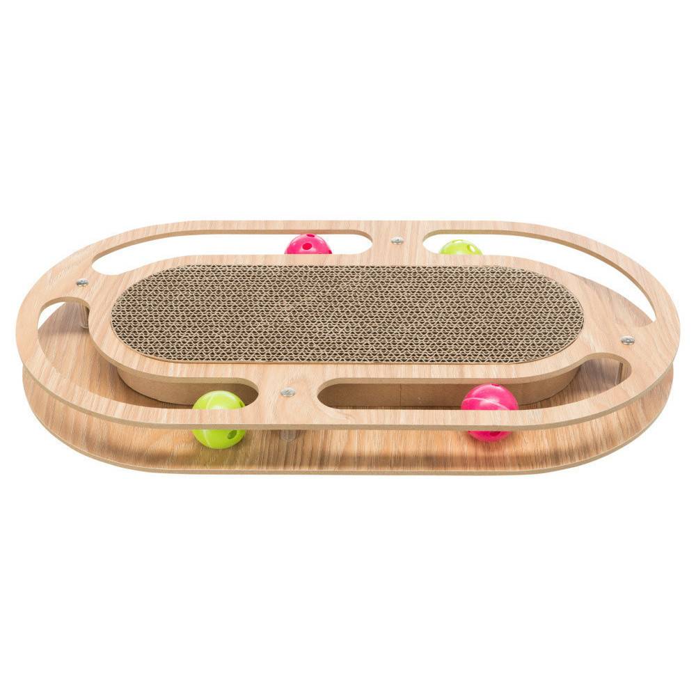 Trixie - jeux Plaque griffoir, cadre bois, 46 cm, pour chats. - Image 2