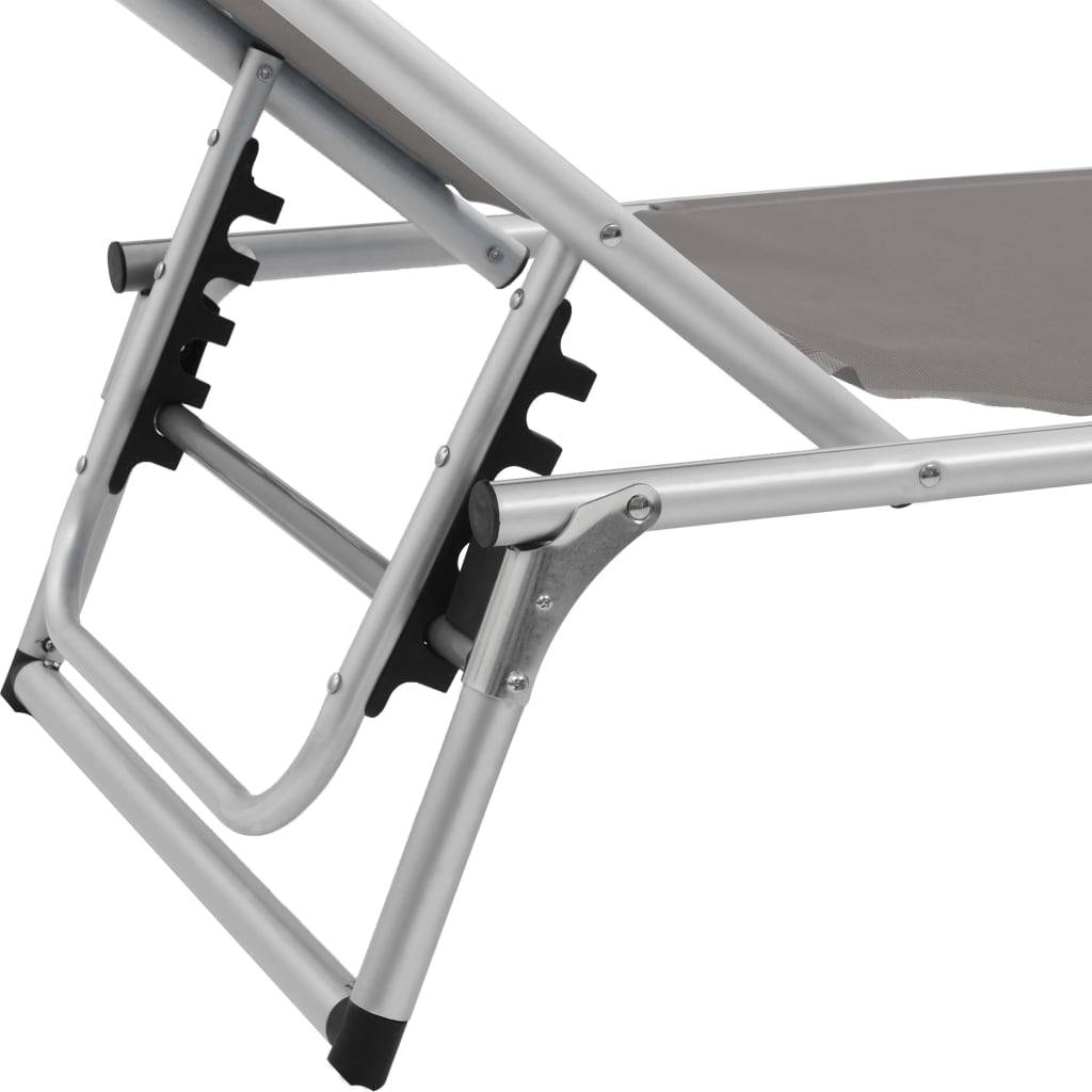 ComfortXL - Transat Aluminium Toit Pare-soleil Pliant Gris – ComfortXL Outdoor Living - Image 8