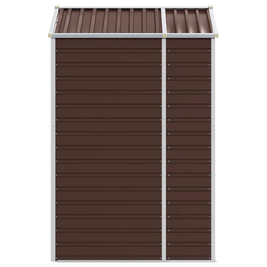 Vidaxl - Abri de jardin marron 191x130x198 cm acier galvanisé vidaXL 3188264 - Image 7