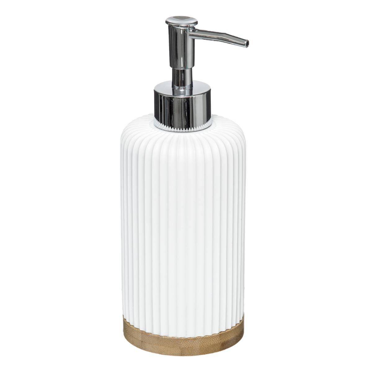 Distributeur de Savon "Natureo" 19cm Blanc