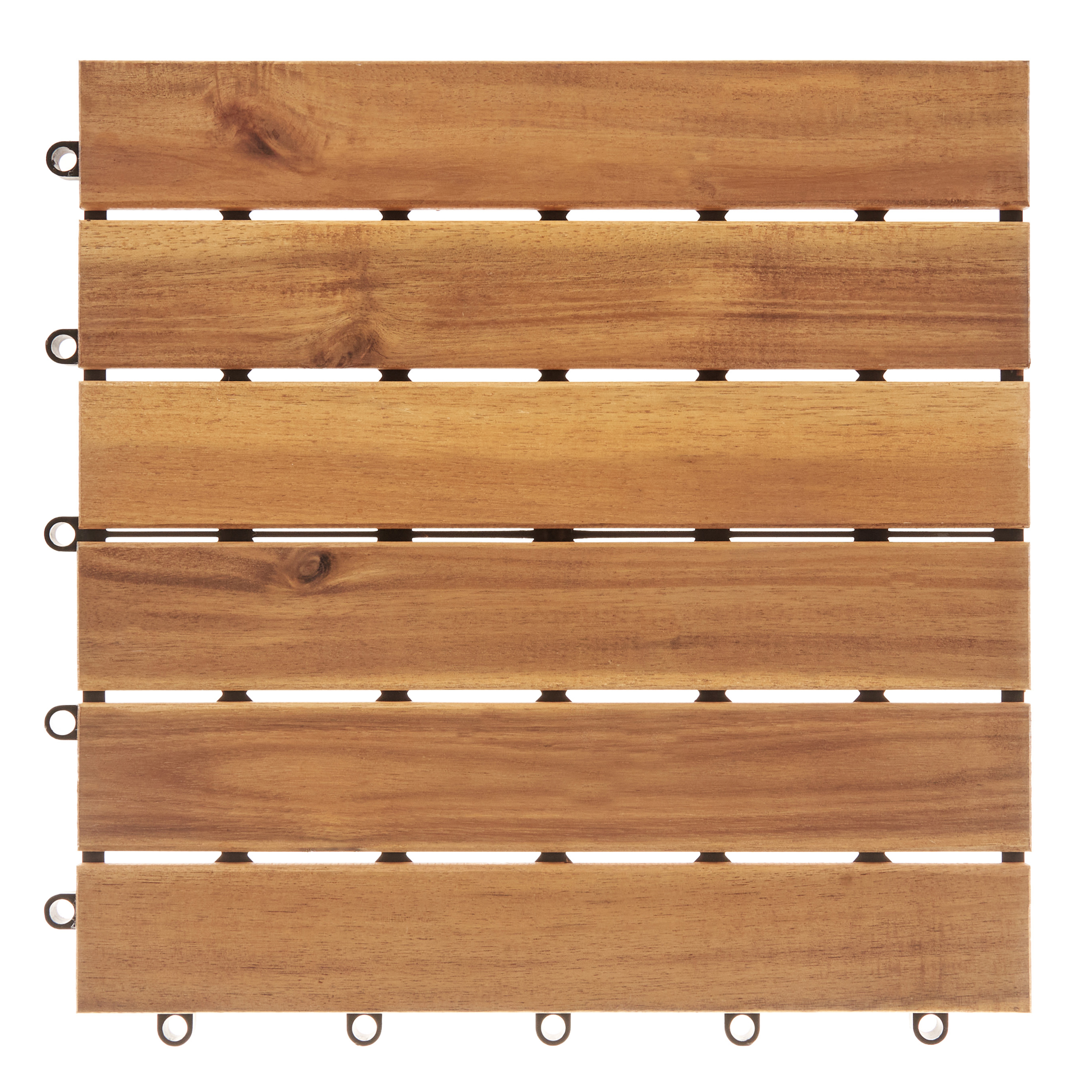 Caillebotis Bois d'acacia certifié Naturel ACCETTURA - Beliani - Image 4