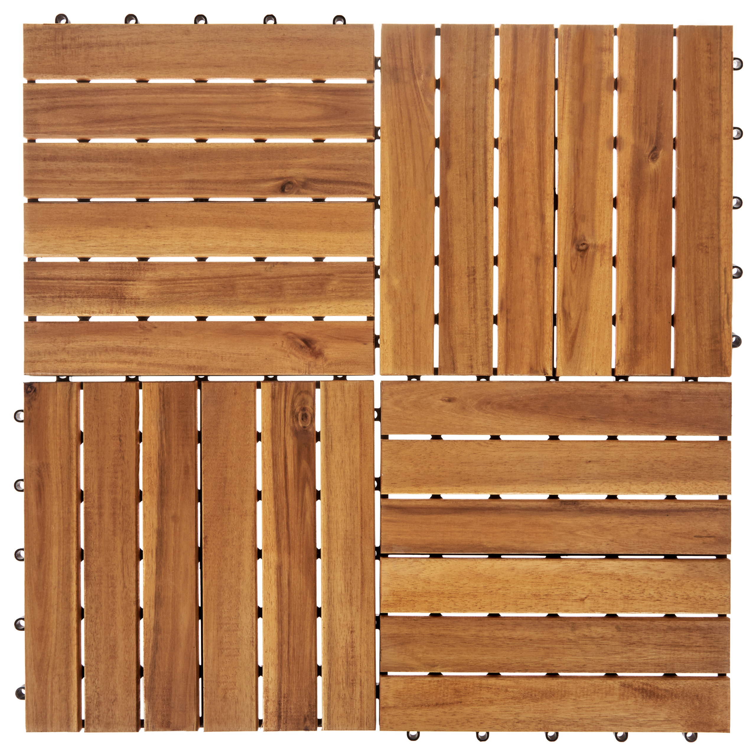 Caillebotis Bois d'acacia certifié Naturel ACCETTURA - Beliani - Image 6