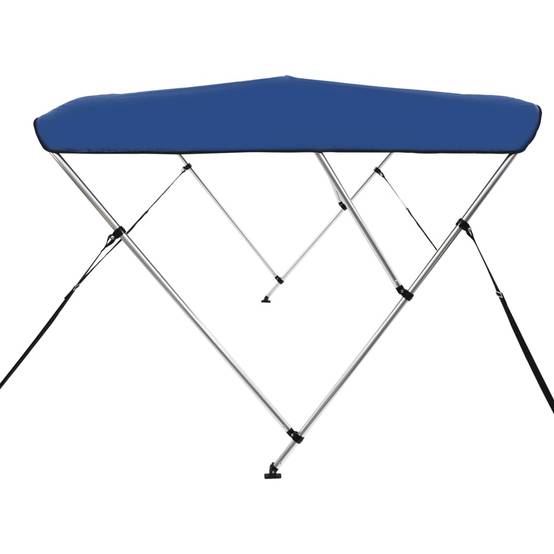 Store banne | Auvent bimini à 3 arceaux Bleu 183x196x137 cm Maison Chic - Image 5