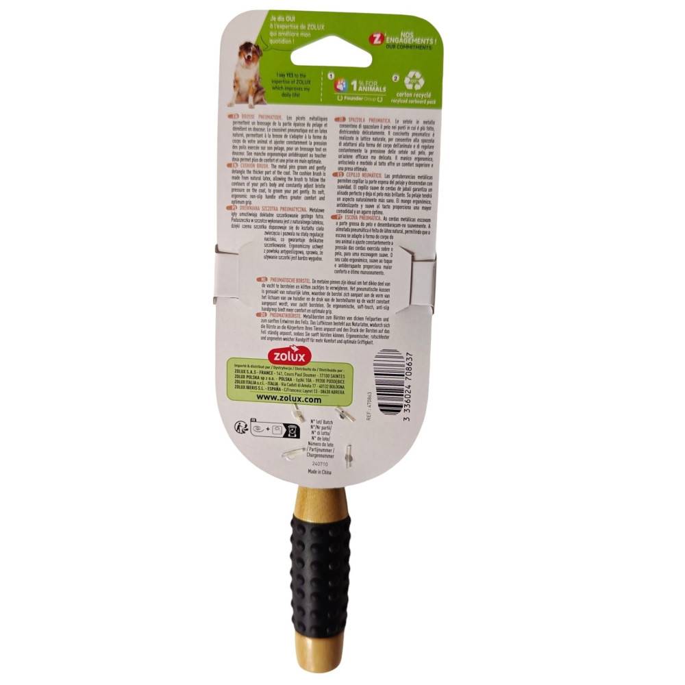 Zolux - Brosse Pneumatique 24.5 cm pour chien à poils longs - Image 3