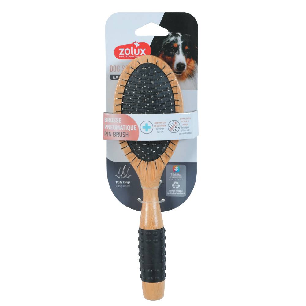 Zolux - Brosse Pneumatique 24.5 cm pour chien à poils longs - Image 2