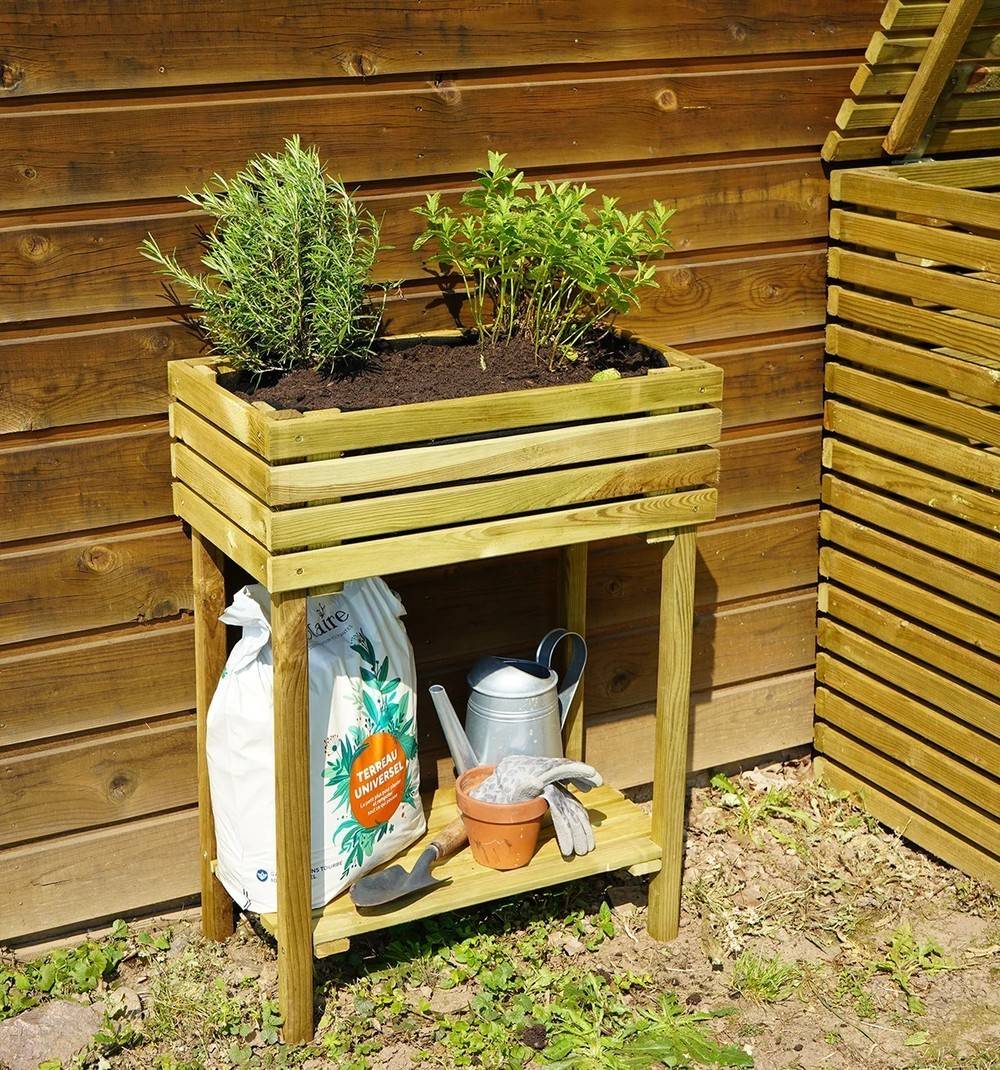 Jardipolys - Mini carré potager surélevé KÜB - 60x30xH19,6/80 cm Jardipolys - Image 3