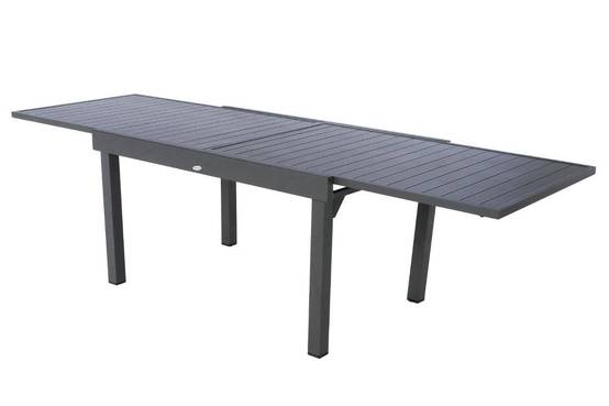 Hesperide - Table de jardin extensible "Piazza" graphite 10 places en aluminium traité époxy Hespéride - Image 5