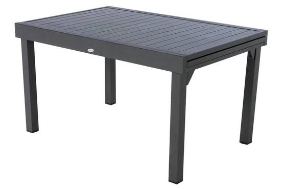 Hesperide - Table de jardin extensible "Piazza" graphite 10 places en aluminium traité époxy Hespéride - Image 2