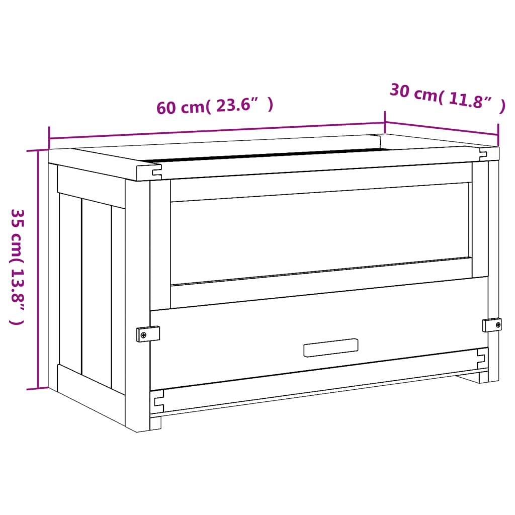 Cage à hamster - Cage pour hamsters 60x30x35 cm bois massif de sapin - Image 9