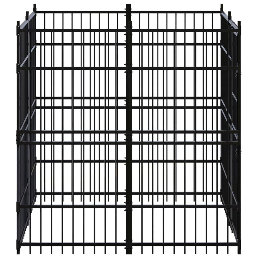 Vidaxl - Chenil d'extérieur pour chiens Acier 3,69 m² vidaXL 3097956 - Image 4