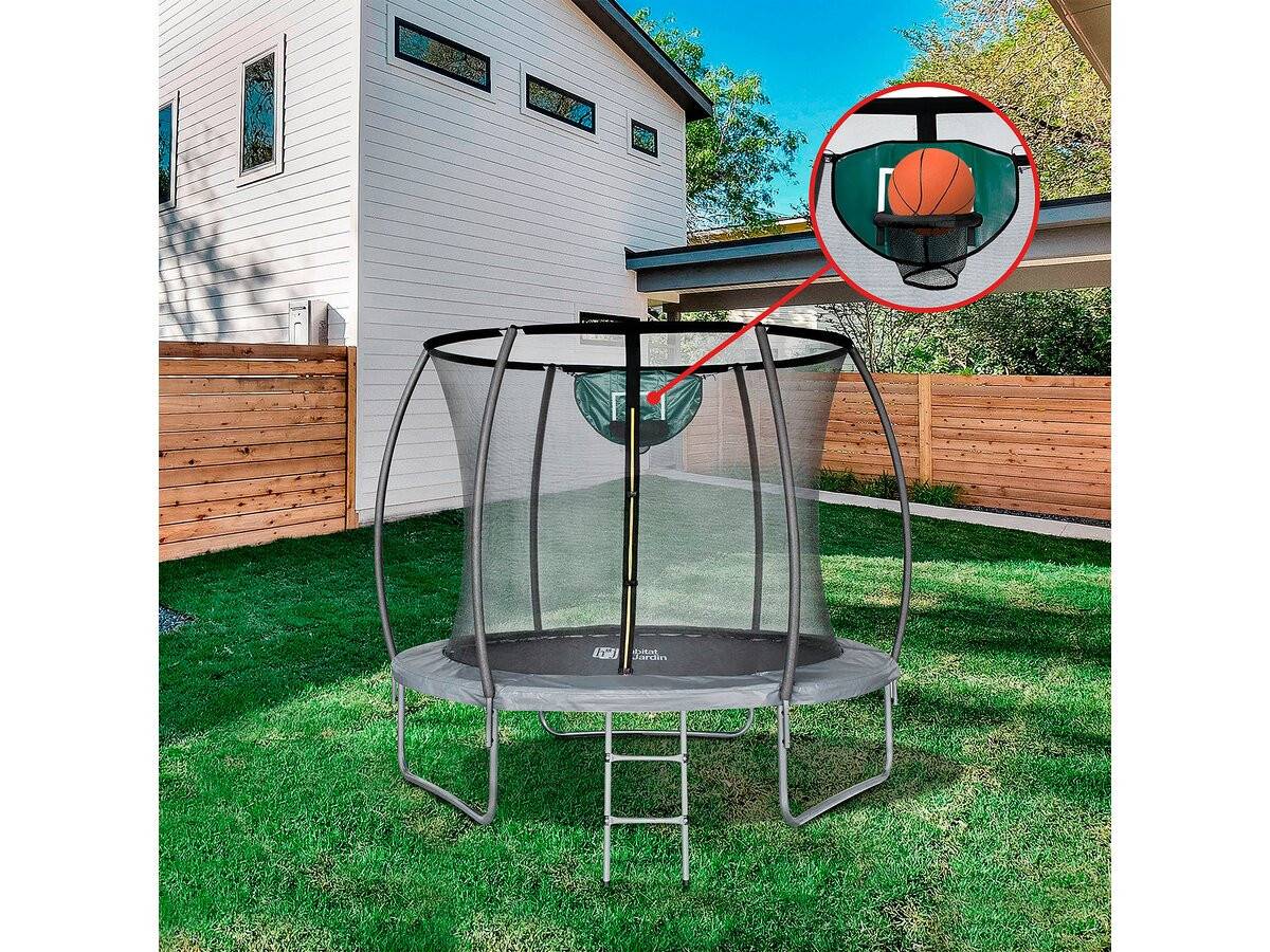 Habitat Et Jardin - Trampoline Prestige "jumper" 2,44 M Et Panier Basket -habitat Et Jardin - Image 2