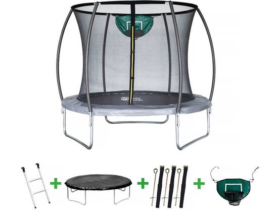 Habitat Et Jardin - Trampoline Prestige "jumper" 2,44 M Et Panier Basket -habitat Et Jardin - Image 1