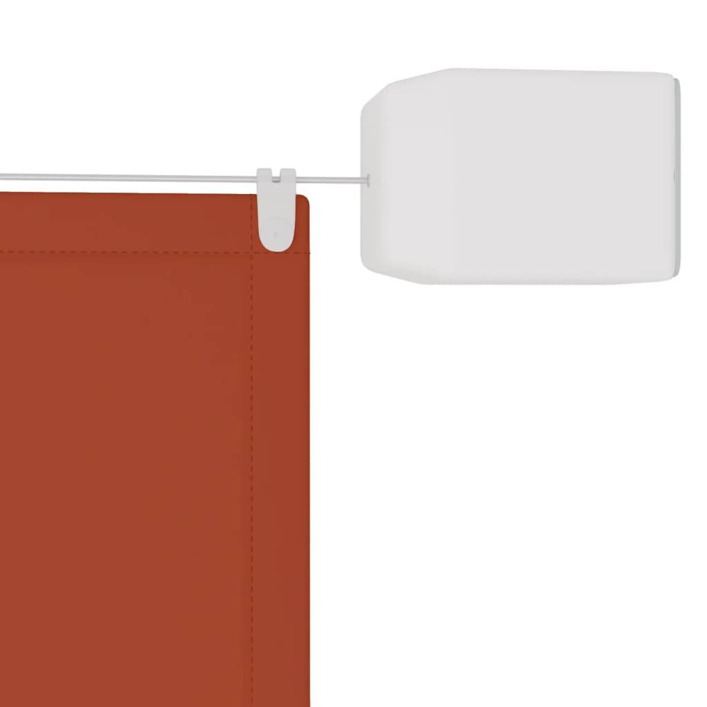 Helloshop26 - Auvent vertical 140x360 cm tissu oxford orange - Image 3