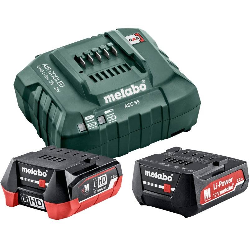 Metabo - Pack énergie 12V batterie 4Ah + batterie 2Ah + chargeur - METABO - 685302000 - Image 1