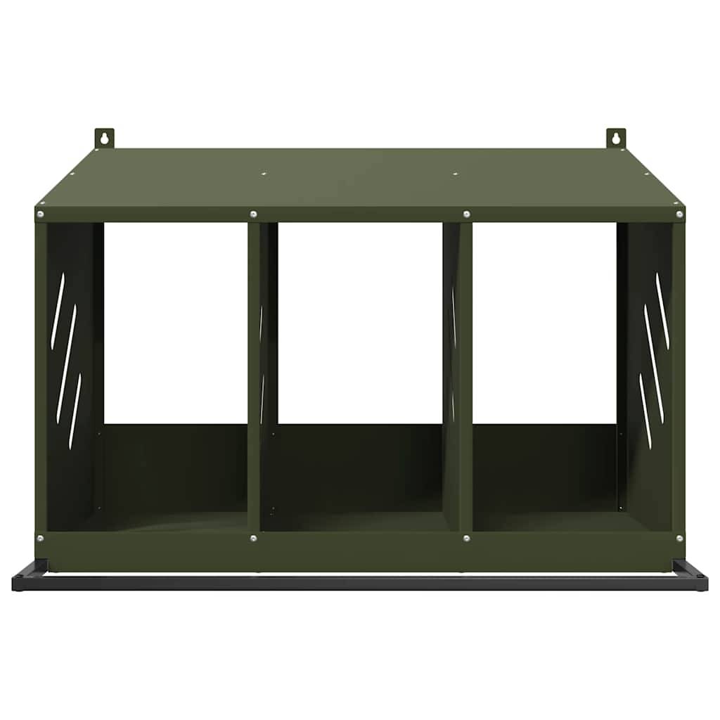 Pondoir à Poules 3 Compartiments en Métal Nichoir de Ponte pour Poulailler – ComfortXL Outdoor Living - Image 4