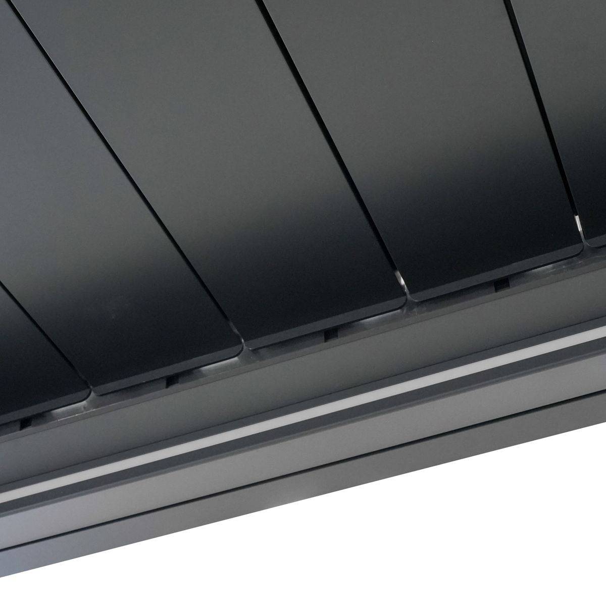 Direct Abris - Pergola Bioclimatique Autoportée Motorisée 12m² 3x4m Gris Anthracite STELLAR - Eclairage Intégré - Image 10