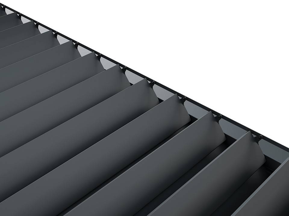 Pergola Bioclimatique Autoportée Motorisée 12m² 3x4m Gris Anthracite STELLAR - Eclairage Intégré - Image 10