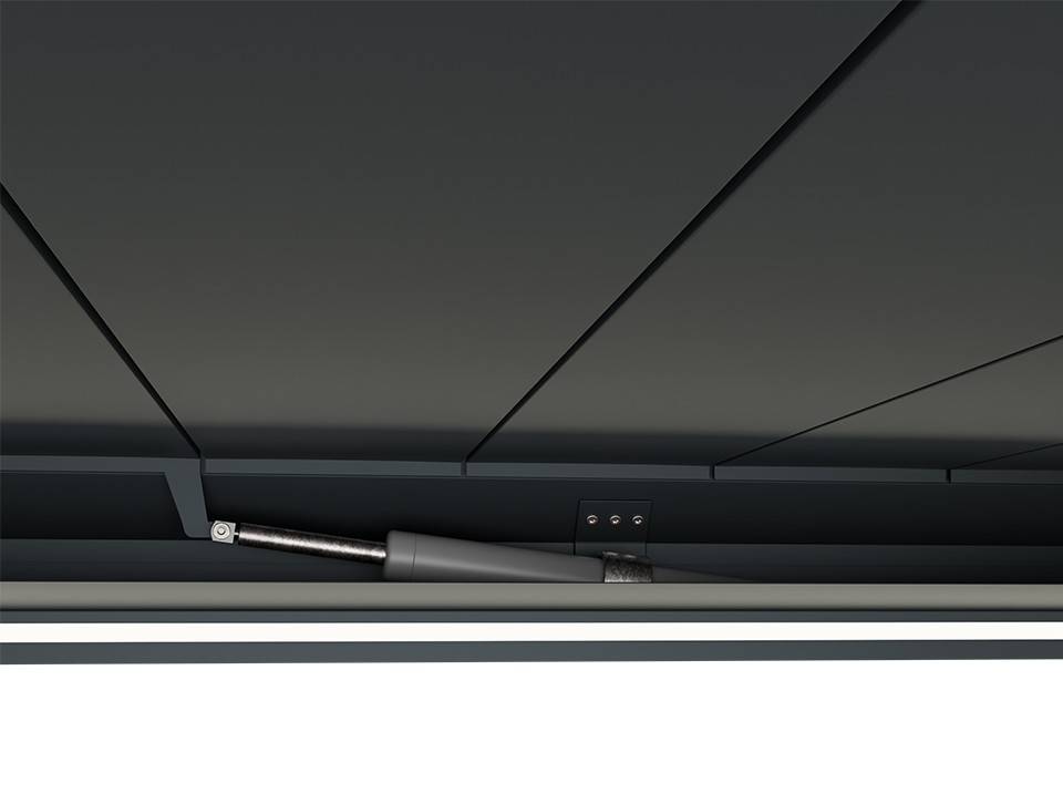 Pergola Bioclimatique Autoportée Motorisée 12m² 3x4m Gris Anthracite STELLAR - Eclairage Intégré - Image 8