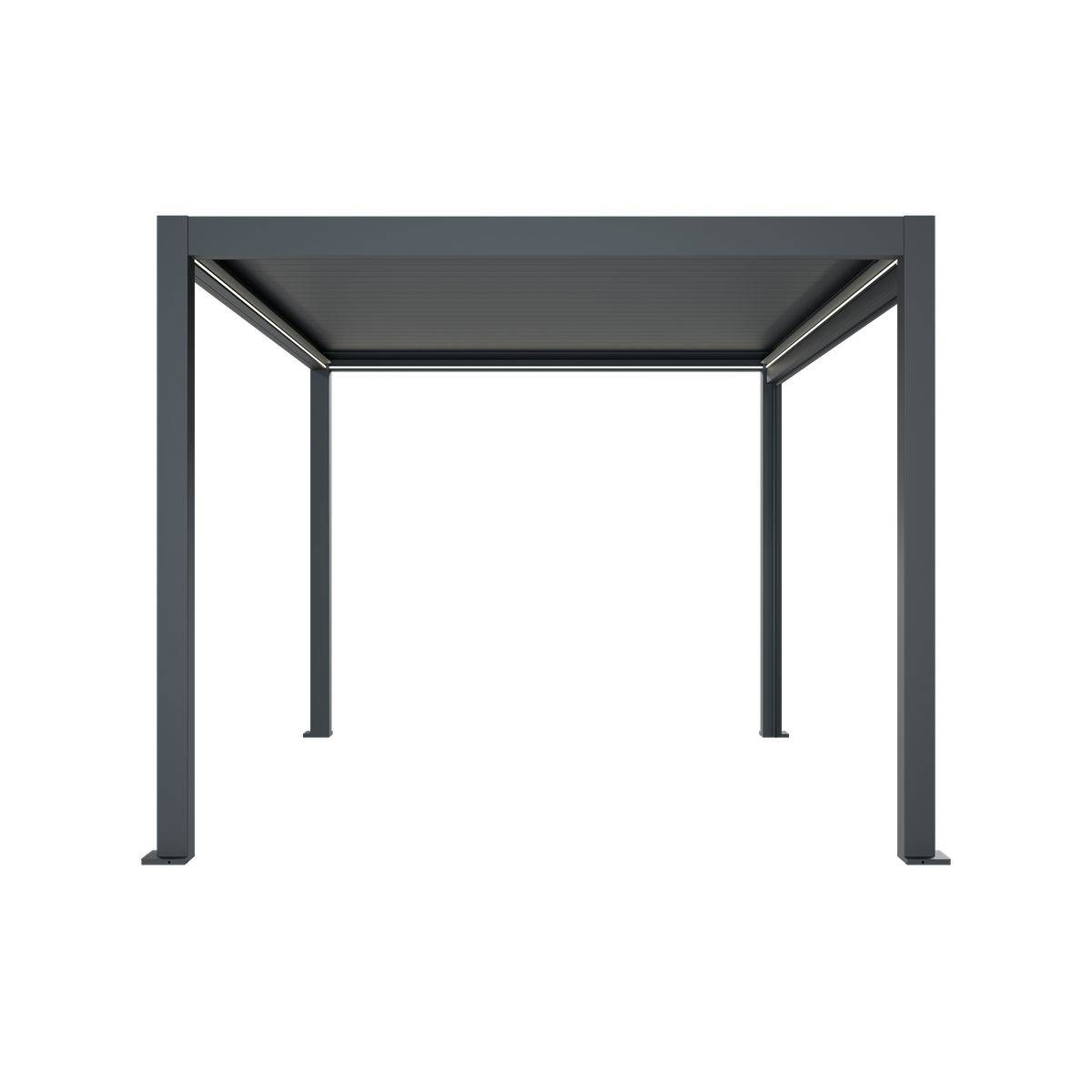 Direct Abris - Pergola Bioclimatique Autoportée Motorisée 12m² 3x4m Gris Anthracite STELLAR - Eclairage Intégré - Image 5
