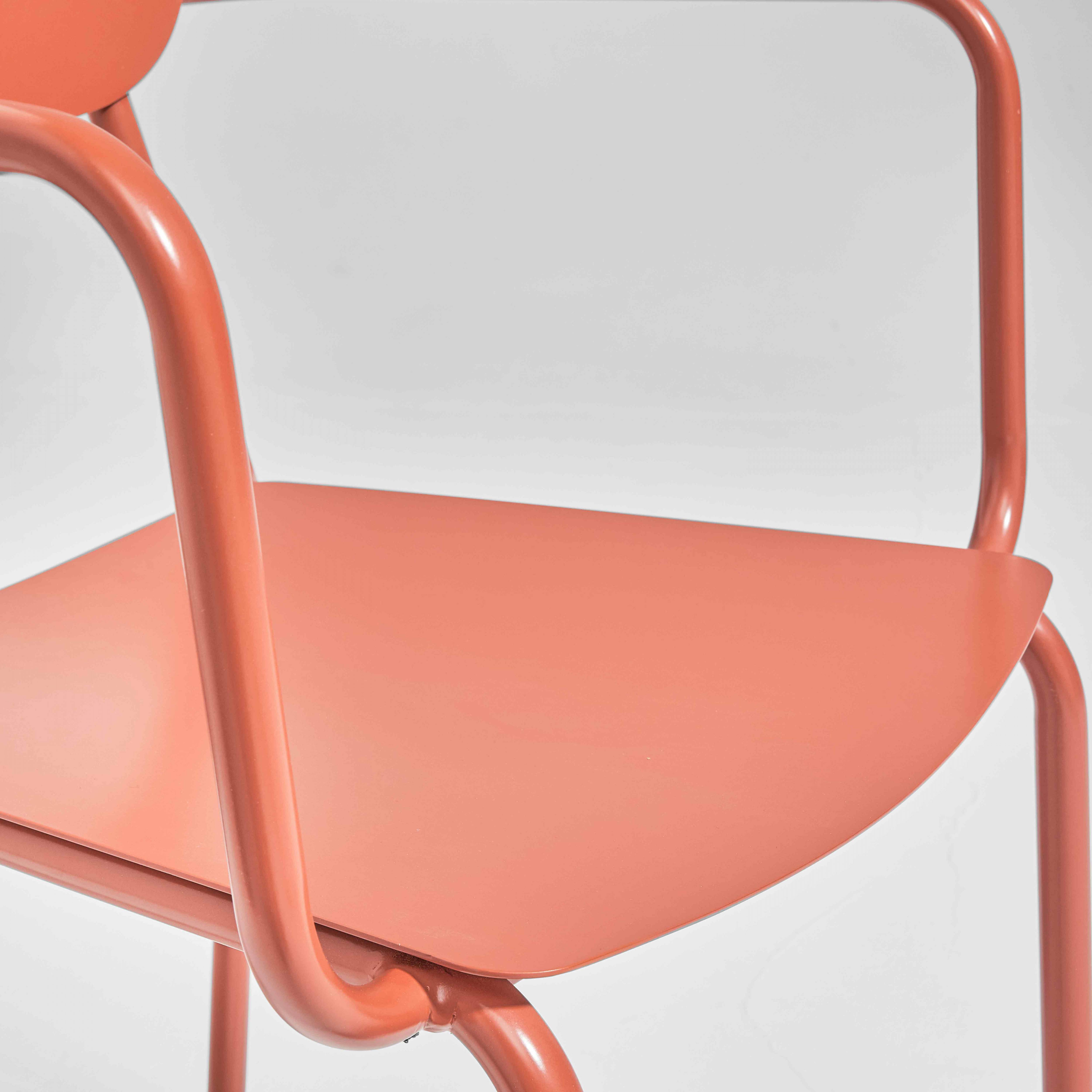 Oviala - Fauteuil de jardin en aluminium terracotta Liverpool - Oviala - Image 5