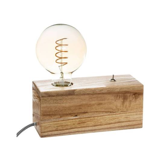 Lampe Socle Tibu Beige H9cm - Image 1