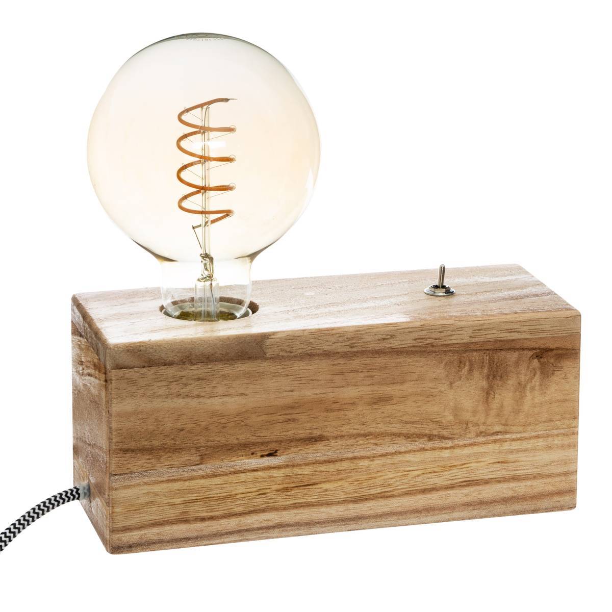 Entrepotbrico - Lampe socle "Tibu" beige H9cm - Atmosphera Créateur d'intérieur - Image 2