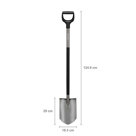 Fiskars - Bêche à bord pointu Ergonomic (grise) - Image 4