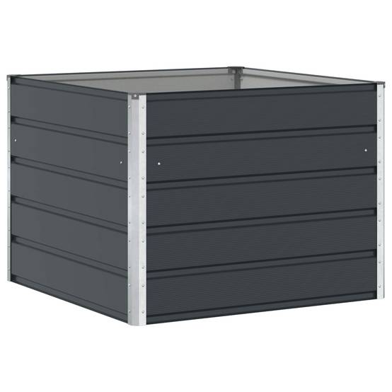 Jardinière acier anthracite 100 x 100 x 75 cm - PANGIVO - Image 2