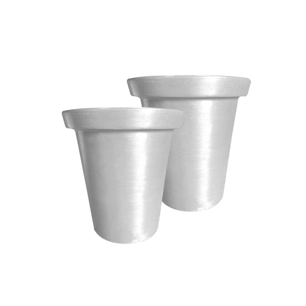 Pot de fleurs rond xxl delight 760l-lot de 2 - plast'up rotomoulage - Image 1