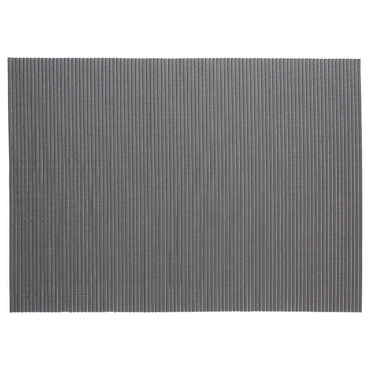 Tapis Salle de Bain Mousse "Colorama" 65x90cm Gris - Image 1