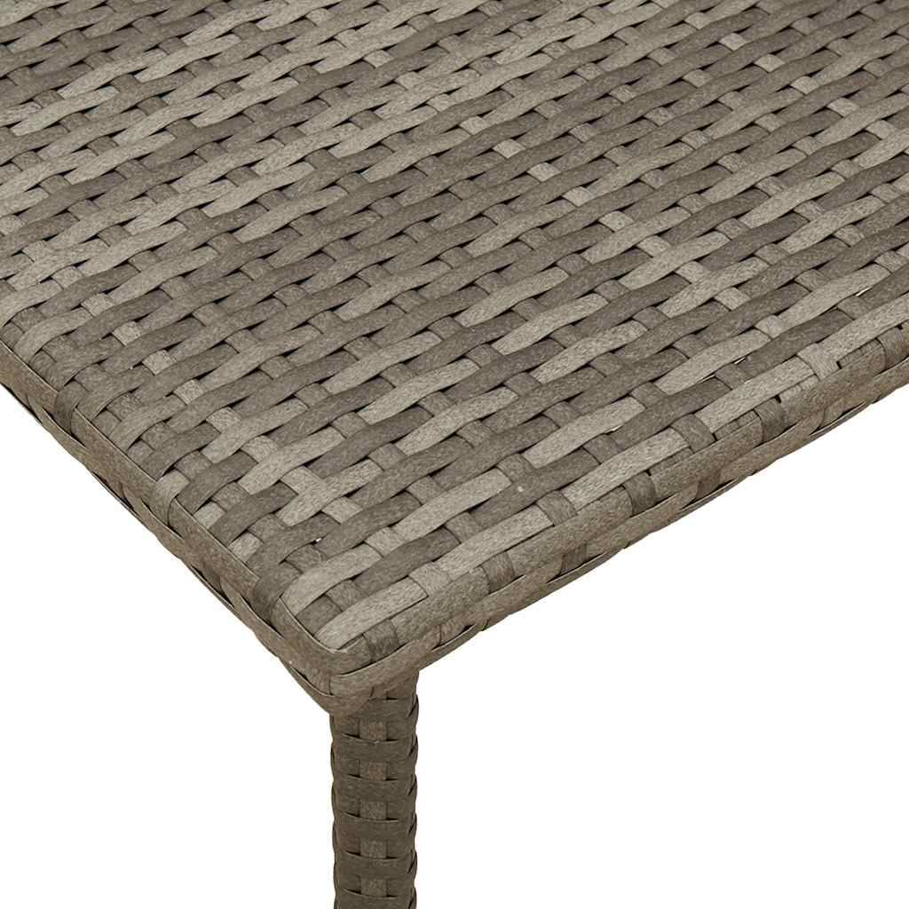 ComfortXL - Grande Table Basse de Jardin 80x40cm en Résine Tressée Grise, Idéale pour Apéritifs – ComfortXL Outdoor Living - Image 7