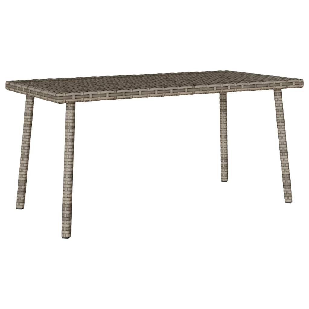 ComfortXL - Grande Table Basse de Jardin 80x40cm en Résine Tressée Grise, Idéale pour Apéritifs – ComfortXL Outdoor Living - Image 2
