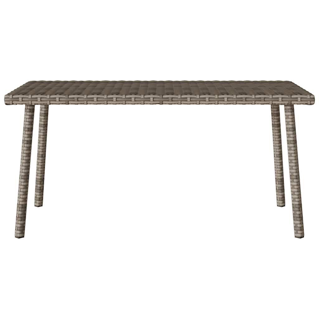 ComfortXL - Grande Table Basse de Jardin 80x40cm en Résine Tressée Grise, Idéale pour Apéritifs – ComfortXL Outdoor Living - Image 4