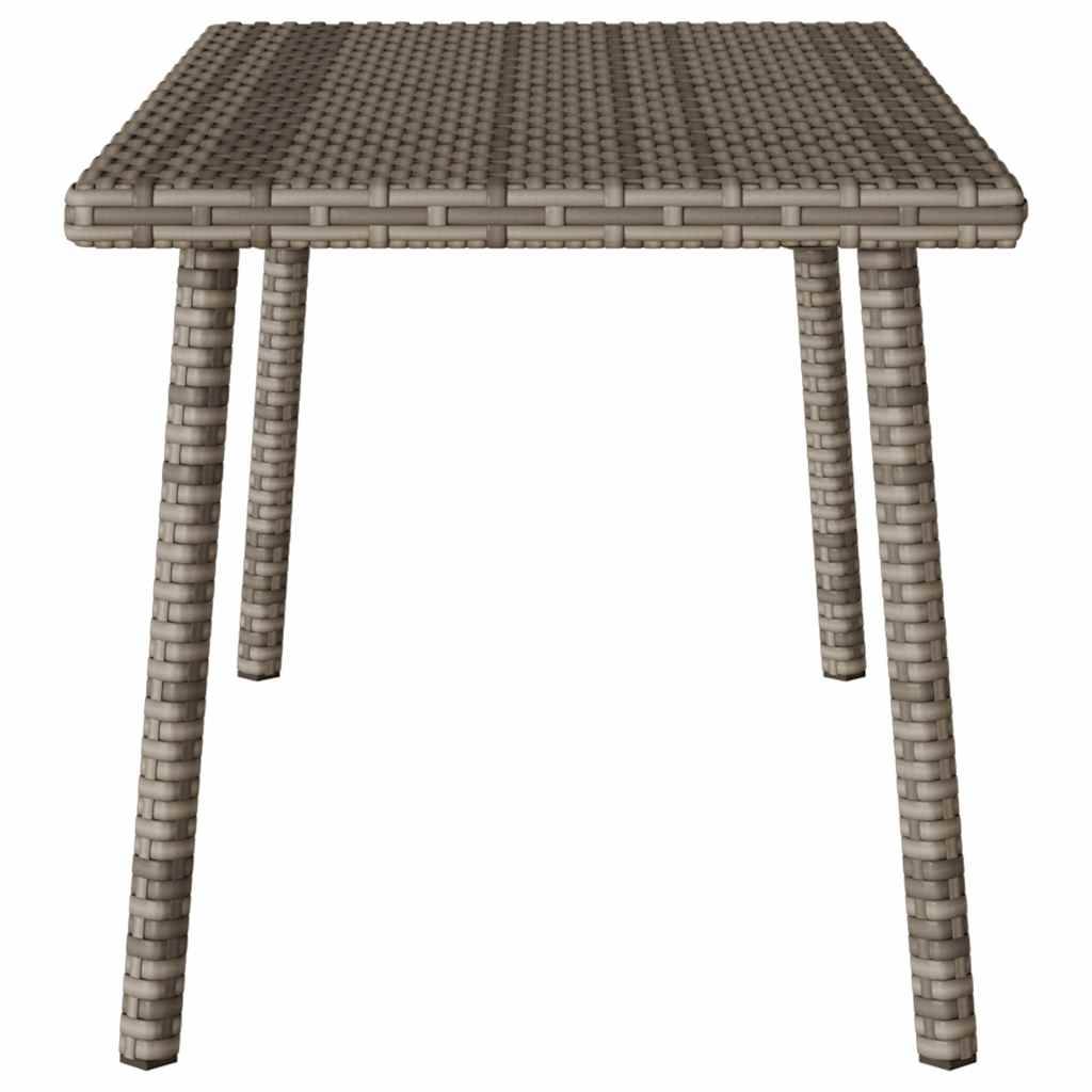 ComfortXL - Grande Table Basse de Jardin 80x40cm en Résine Tressée Grise, Idéale pour Apéritifs – ComfortXL Outdoor Living - Image 5