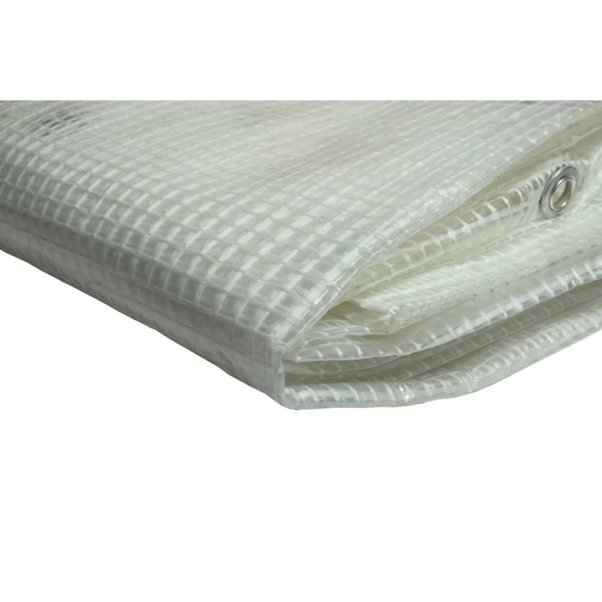 Tecplast - Toile pour pergola et tonnelle 4 x 10 m Transparente polyéthylène 170g/m² KZ GARDEN - Image 3