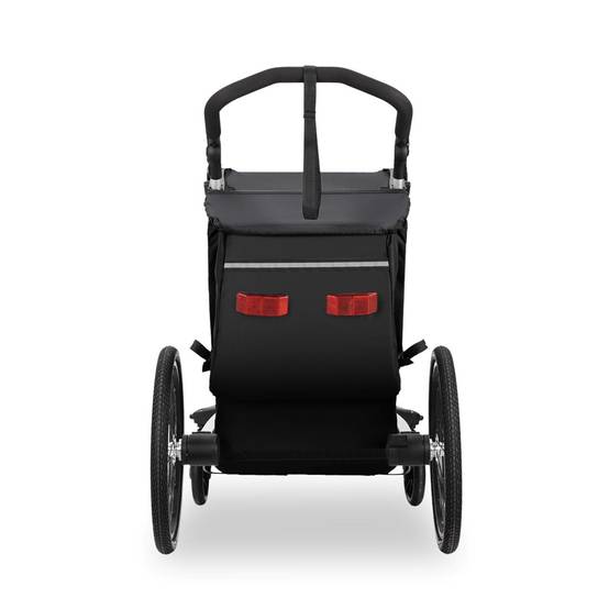 FUXTEC - Remorque vélo enfant FUXTEC FX-FA1S Sport Cruiser Mini - poussette 2-en-1 pliable - roues gonflables - noir - Image 9