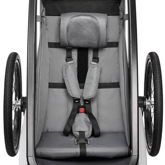 FUXTEC - Remorque vélo enfant FUXTEC FX-FA1S Sport Cruiser Mini - poussette 2-en-1 pliable - roues gonflables - noir - Image 6
