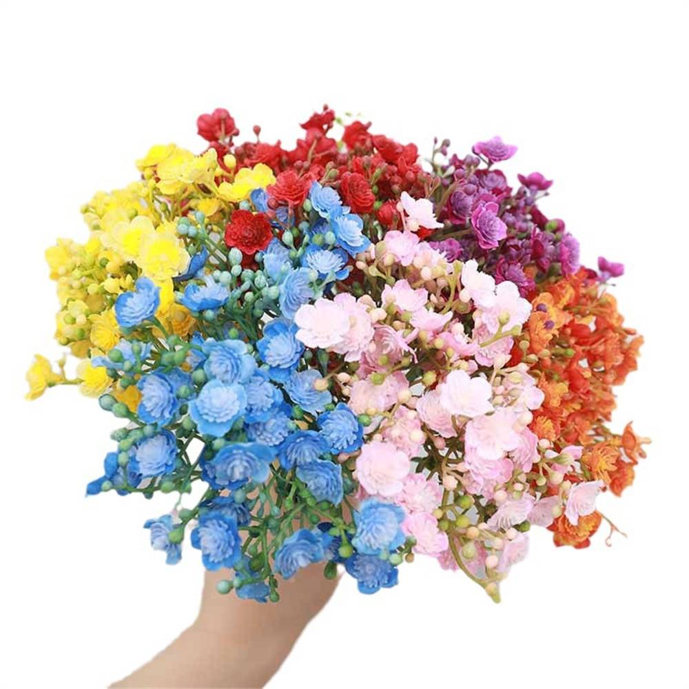 Bouquet de Gypsophile Artificielle Bleu - Lot de 12 Tiges - Décoration Élégante Sans Entretien - Lytech - Image 3