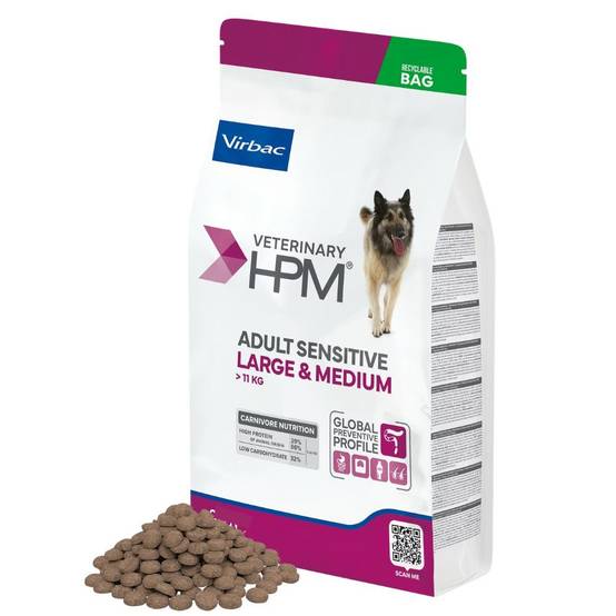 Croquettes Virbac HPM Adult Sensitive Digest Medium & Large Sac 12 kg - Image 2