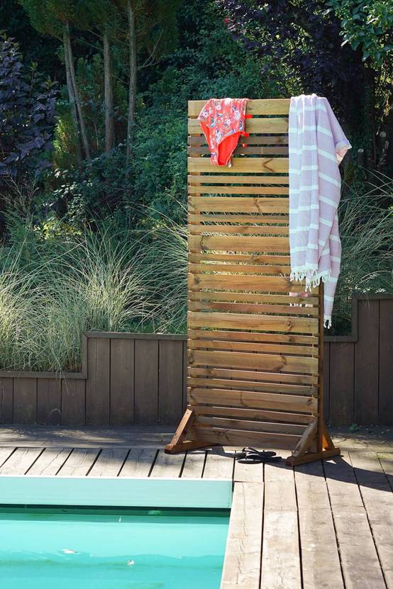 Jardipolys - Brise-vue droit LIGN Z 80 x 180 cm, ép.1,6cm - pin classe 3 FSC ® Jardipolys - Image 2