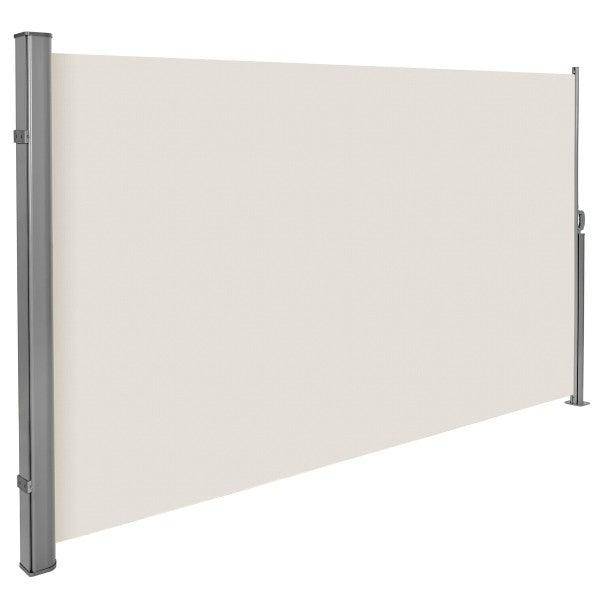 Helloshop26 - Auvent store latéral brise-vue abri soleil aluminium rétractable 180 x 300 cm beige - Image 2