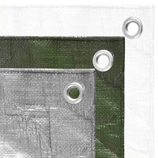 Bâche de Protection PEHD 180g/m² Grand Format pour Jardin et Chantier Gris 6x8 m – ComfortXL Outdoor Living - Image 5