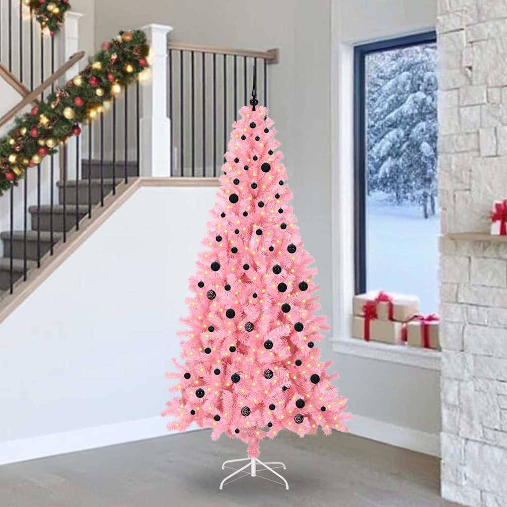 Vidaxl - Sapin de Noël Rose 240 cm PVC vidaXL 3396448