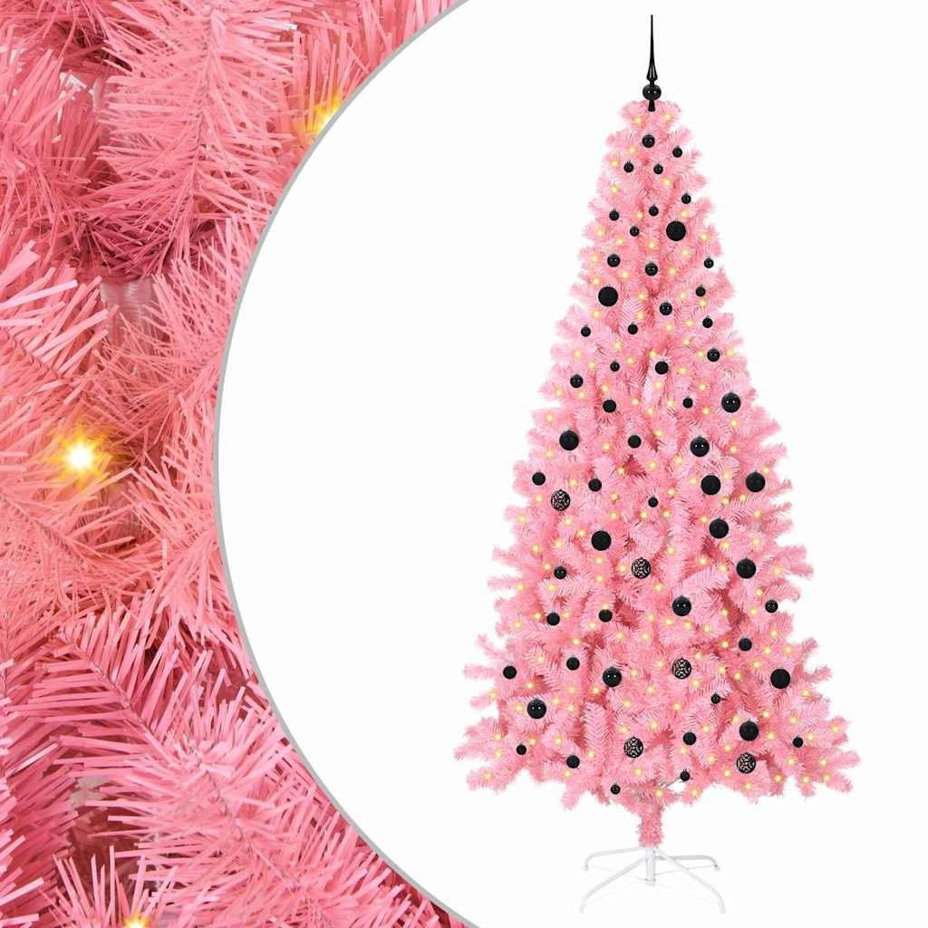 Vidaxl - Sapin de Noël Rose 240 cm PVC vidaXL 3396448 - Image 2