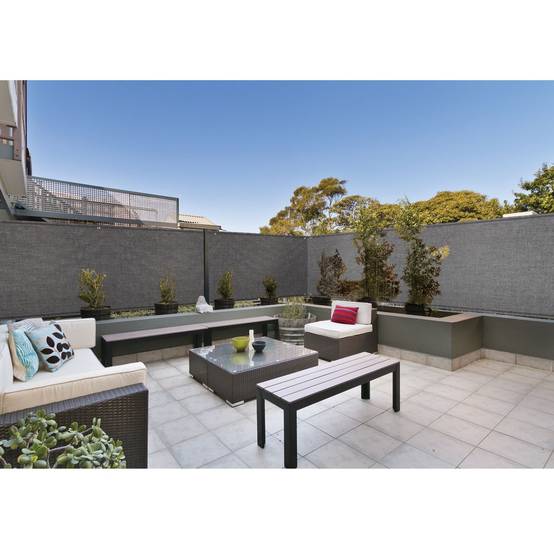 Brise vue renforcé 1,5 x 10 M gris 220 gr/m² luxe PRO - Image 6