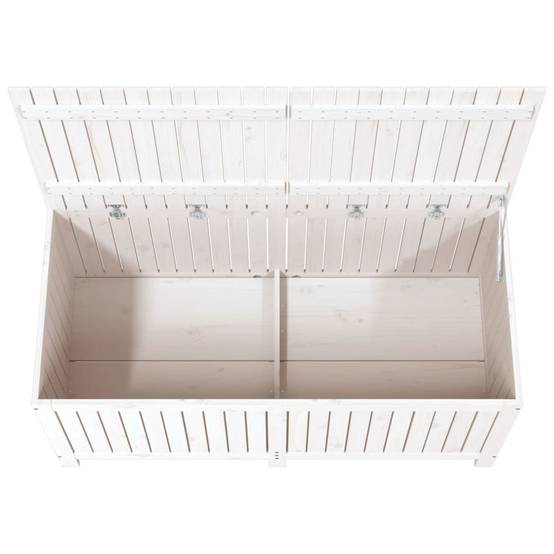 Coffre de jardin bois de pin blanc 147 x 68 x 64 cm - PANGIVO - Image 8